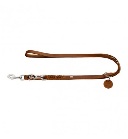 Hunter cane guinzaglio da addestramento solid education mis 18/200 colore cognac