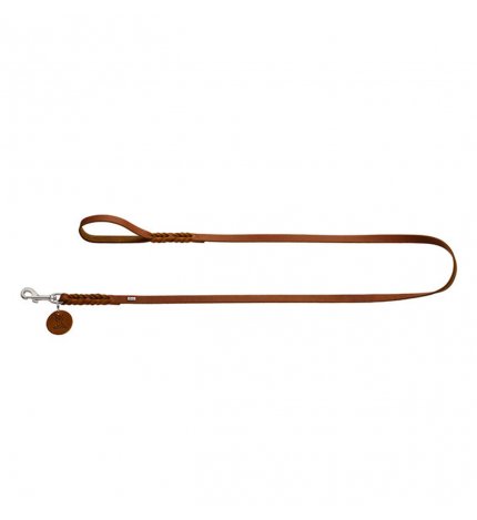Hunter cane guinzaglio leash solid education mis 16/200 colore cognac