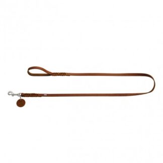 Hunter cane guinzaglio leash solid education misura 11 / 110 colore cognac