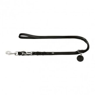 Hunter cane guinzaglio regolabile solid education mis 16/100 colore nero