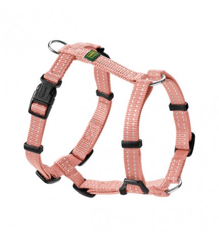 HUNTER CANE PETTORINA TRIPOLI IN NYLON SMALL RIFLETTENTE ROSA CHIARO