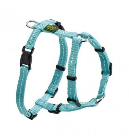 HUNTER CANE PETTORINA TRIPOLI IN NYLON XS RIFLETTENTE AZZURRO CHIARO