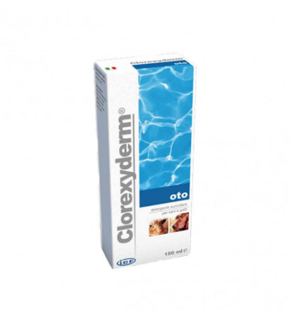 Icf cane e gatto clorexyderm oto detergente auricolare da 150 ml