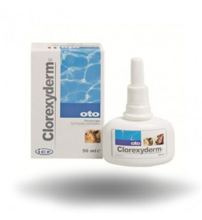 ICF CANE E GATTO CLOREXYDERM OTO SOLUZIONE DETERGENTE AURICOLARE DA 50 ML