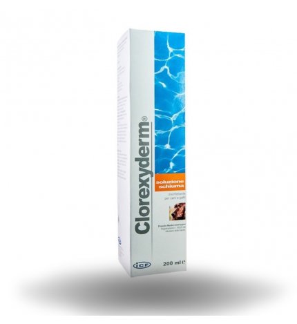 ICF CANE E GATTO CLOREXYDERM SOLUZIONE SCHIUMA DA 200 ML