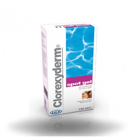 ICF CANE E GATTO CLOREXYDERM SPOT GEL DISINFETTANTE DA 100 ML