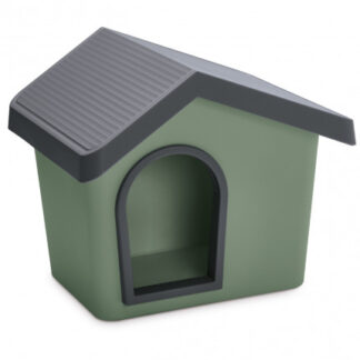 Imac cane cuccia zeus 50 ii life plastic verde militare