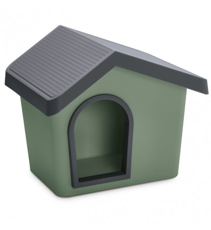 Imac cane cuccia zeus 50 ii life plastic verde militare