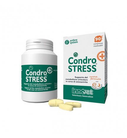 INNOVET CANE CONDROSTRESS + 90 CON MEMBRANA D'UOVO COMPRESSE MASTICABILI