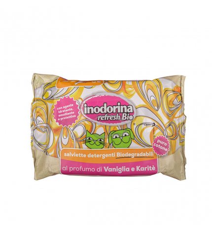 INODORINA SALVIETTE VANIGLIA E KARITE' 30PZ