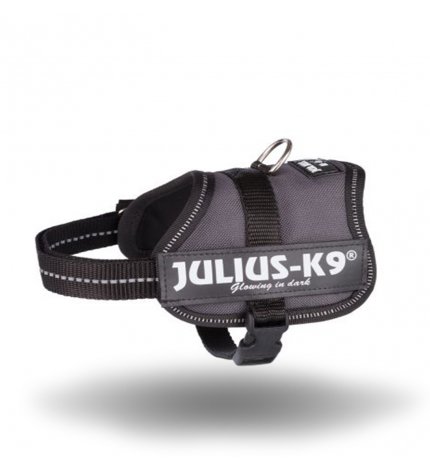 Julius pettorina julius-k9 mini 49 - 67 cm nero grigio