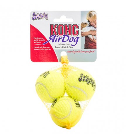 KONG PALLINA TENNIS 3PZ AIR SQUEAKER XS
