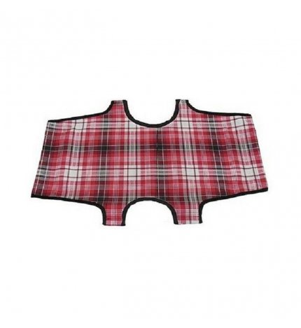 Leopet cane telo ricambio brandina pieghevole scozzese rosso 45 x 70 cm