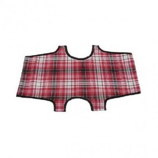 Leopet cane telo ricambio brandina pieghevole scozzese rosso 75 x 115 cm