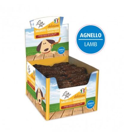 Leopet snack cane salsicce essiccate agnello