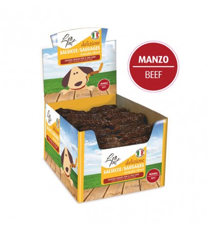 Leopet snack cane salsicce essiccate manzo