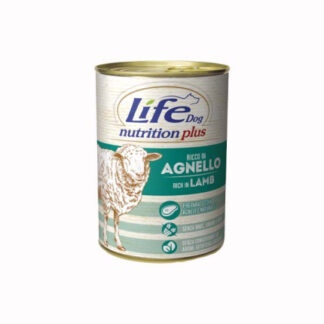 Lifepetcare cane life dog complete menu con agnello da 400 gr in lattina