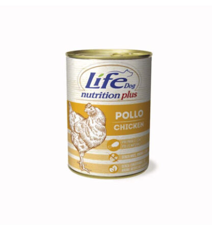 Lifepetcare cane life dog complete menu con pollo da 400 gr in lattina