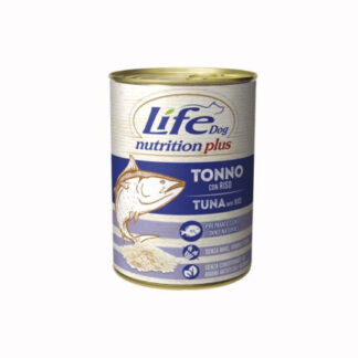 Lifepetcare cane life dog complete menu con tonno da 400 gr in lattina