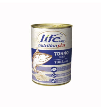 Lifepetcare cane life dog complete menu con tonno da 400 gr in lattina