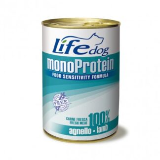 LIFEPETCARE CANE LIFE DOG MONOPROTEIN CON AGNELLO DA 390 GR IN LATTINA