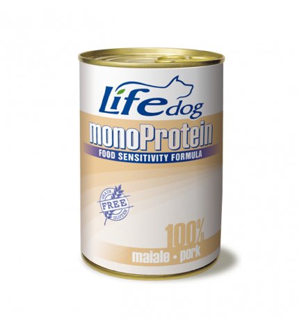 LIFEPETCARE CANE LIFE DOG MONOPROTEIN CON MAIALE DA 390 GR IN LATTINA