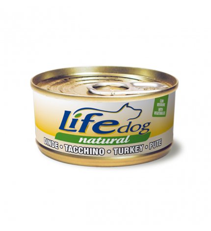 LIFEPETCARE CANE LIFE DOG NATURAL CON TACCHINO DA 170 GR IN LATTINA