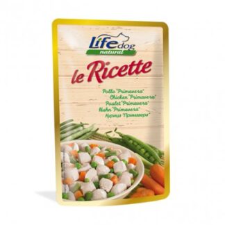 LIFEPETCARE CANE LIFE DOG NATURAL LE RICETTE POLLO PRIMAVERA DA 95 GR IN BUSTA