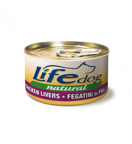 LIFEPETCARE CANE LIFE DOG NATURALE BOCCONCINI DI FEGATO DI POLLO DA 90 GR IN LATTINA