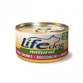 LIFEPETCARE CANE LIFE DOG NATURALE BOCCONCINI DI MANZO E VERDURE DA 90 GR IN LATTINA