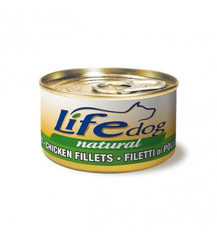 LIFEPETCARE CANE LIFE DOG NATURALE FILETTI DI POLLO DA 90 GR IN LATTINA