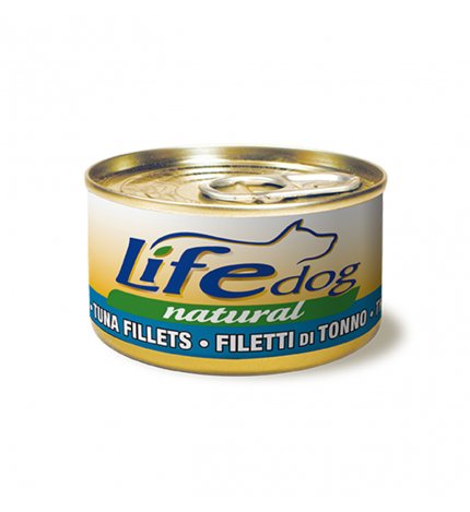 LIFEPETCARE CANE LIFE DOG NATURALE FILETTI DI TONNO BONITO DA 90 GR IN LATTINA