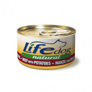 LIFEPETCARE CANE LIFE DOG NATURALE MANZO E PATATE DA 90 GR IN LATTINA