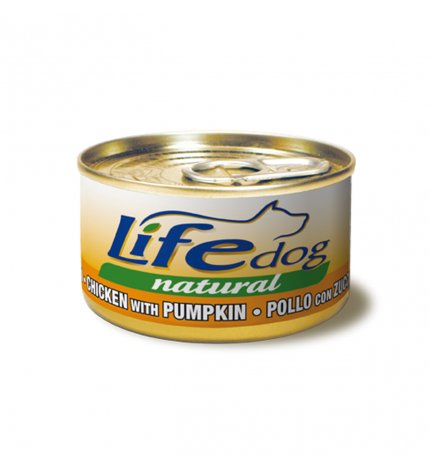 LIFEPETCARE CANE LIFE DOG NATURALE POLLO CON ZUCCA DA 90 GR IN LATTINA