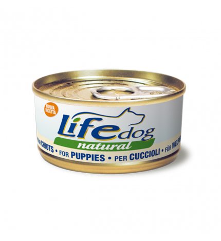 Lifepetcare cane life dog naturale puppies cuccioli da 170 gr in lattina