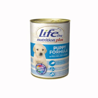 Lifepetcare cane life dog complete menu puppy pollo da 400 gr in lattina