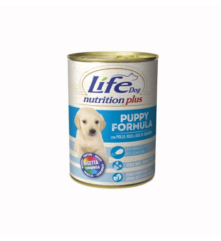 Lifepetcare cane life dog complete menu puppy pollo da 400 gr in lattina