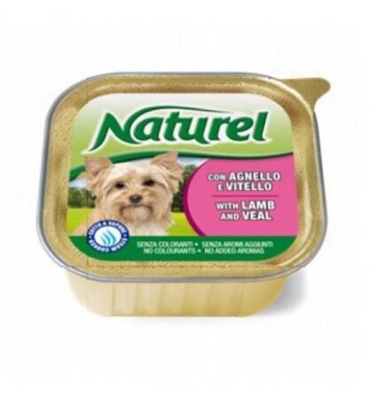Lifepetcare cane naturel dog agnello e vitello da 150 gr in vaschetta
