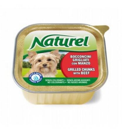 Lifepetcare cane naturel dog bocconcini grigliati con manzo da 150 gr in vaschetta