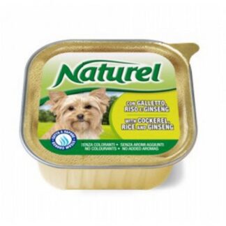 Lifepetcare cane naturel dog galletto riso e ginseng da 150 gr in vaschetta