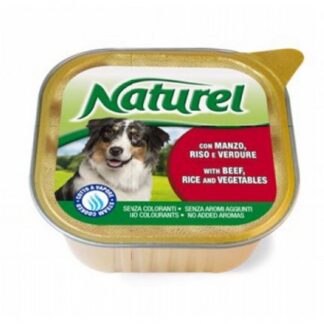 Lifepetcare cane naturel dog manzo riso e verdure da 300 gr in vaschetta