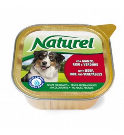 Lifepetcare cane naturel dog manzo riso e verdure da 300 gr in vaschetta