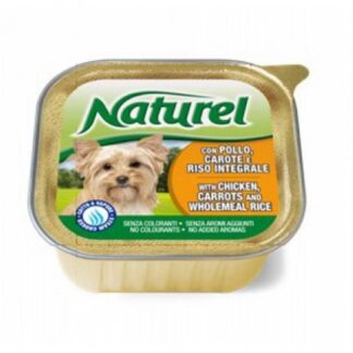 Lifepetcare cane naturel dog pollo carote con riso integrale da 150 gr in vaschetta