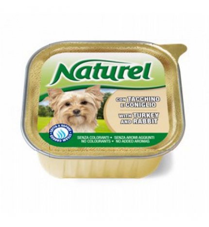 Lifepetcare cane naturel dog tacchino e coniglio da 150 gr in vaschetta
