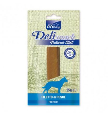 Lifepetcare cane snack filetti bolliti al pesce da 25 gr