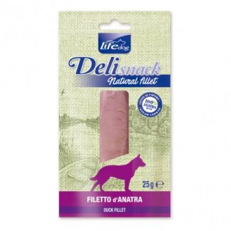 Lifepetcare cane snack filetti bolliti all'anatra da 25 gr
