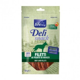 LIFEPETCARE CANE SNACK FILETTI ESSICCATI AL FEGATO DA 100 GR