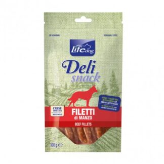 LIFEPETCARE CANE SNACK FILETTI ESSICCATI AL MANZO DA 100 GR