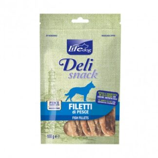 LIFEPETCARE CANE SNACK FILETTI ESSICCATI AL PESCE DA 100 GR