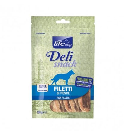 LIFEPETCARE CANE SNACK FILETTI ESSICCATI AL PESCE DA 100 GR